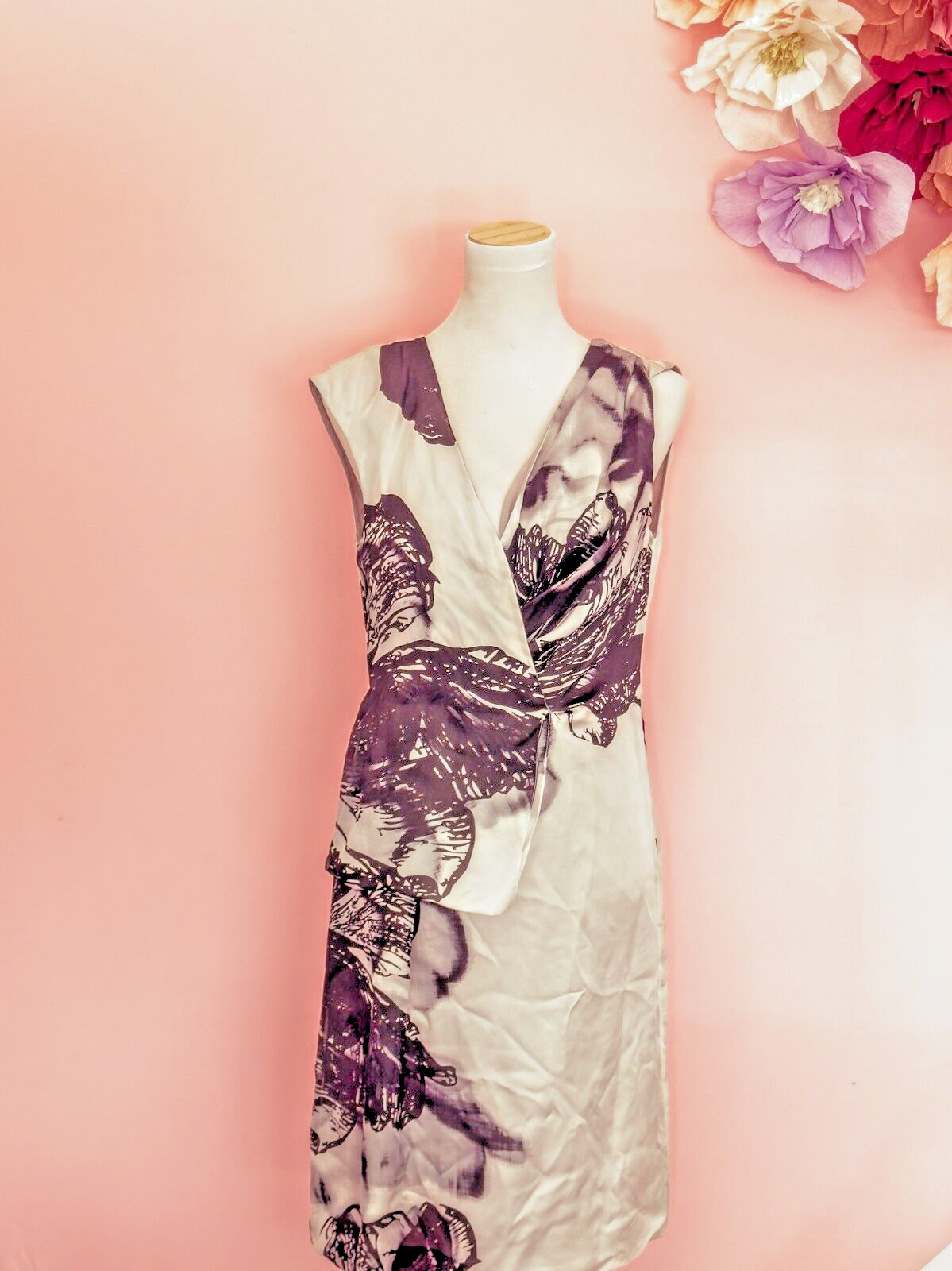 Lisa Ho Designer Silk Dress - Size 8 | Elegant Black Formal Dress | RRP $599