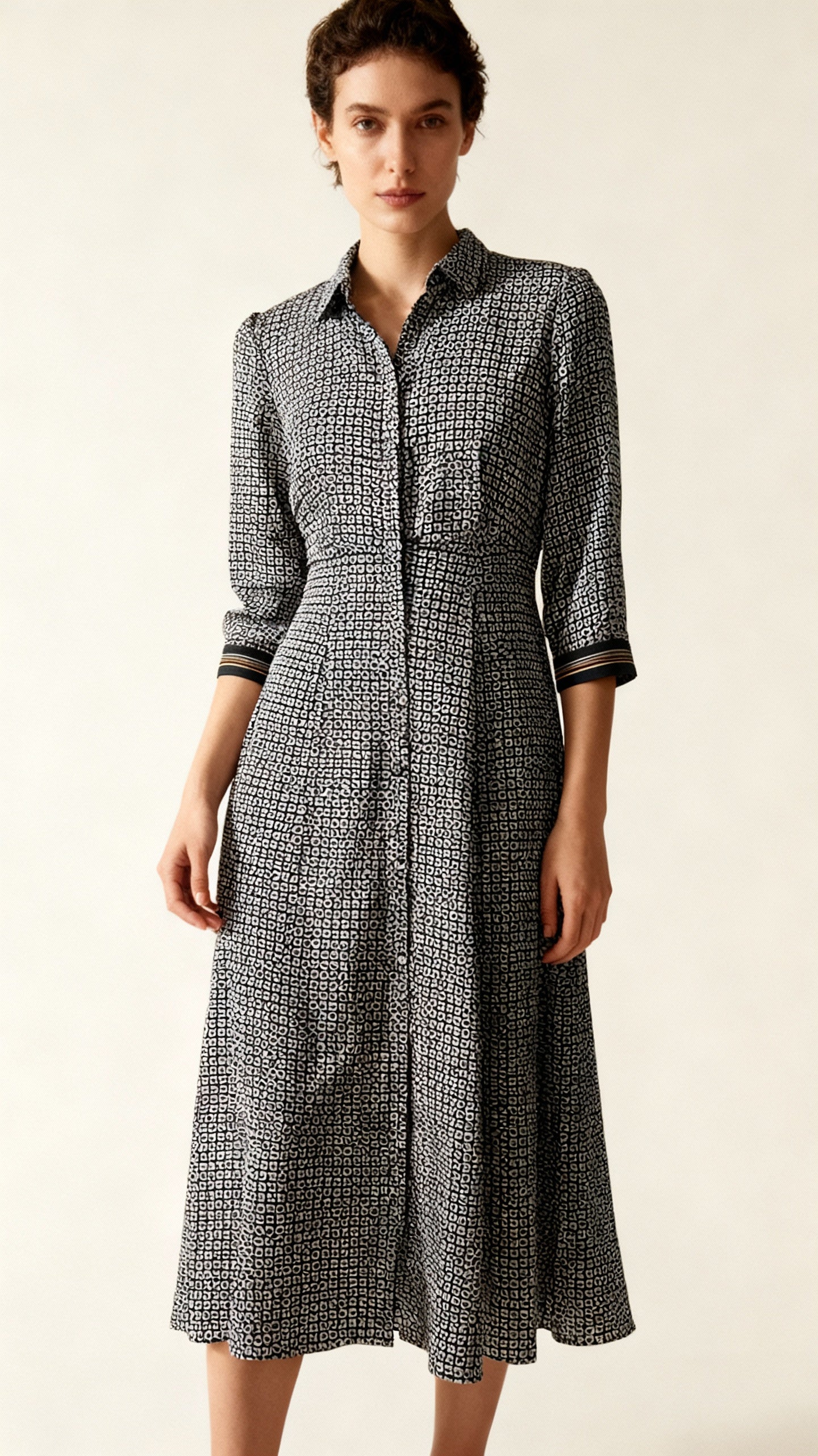 Country Road Graphic Print Dress, Size 10, with 3/4 Sleeves and A-Line Skirt – Pre-Loved Designer Fashion by Coco & Louis