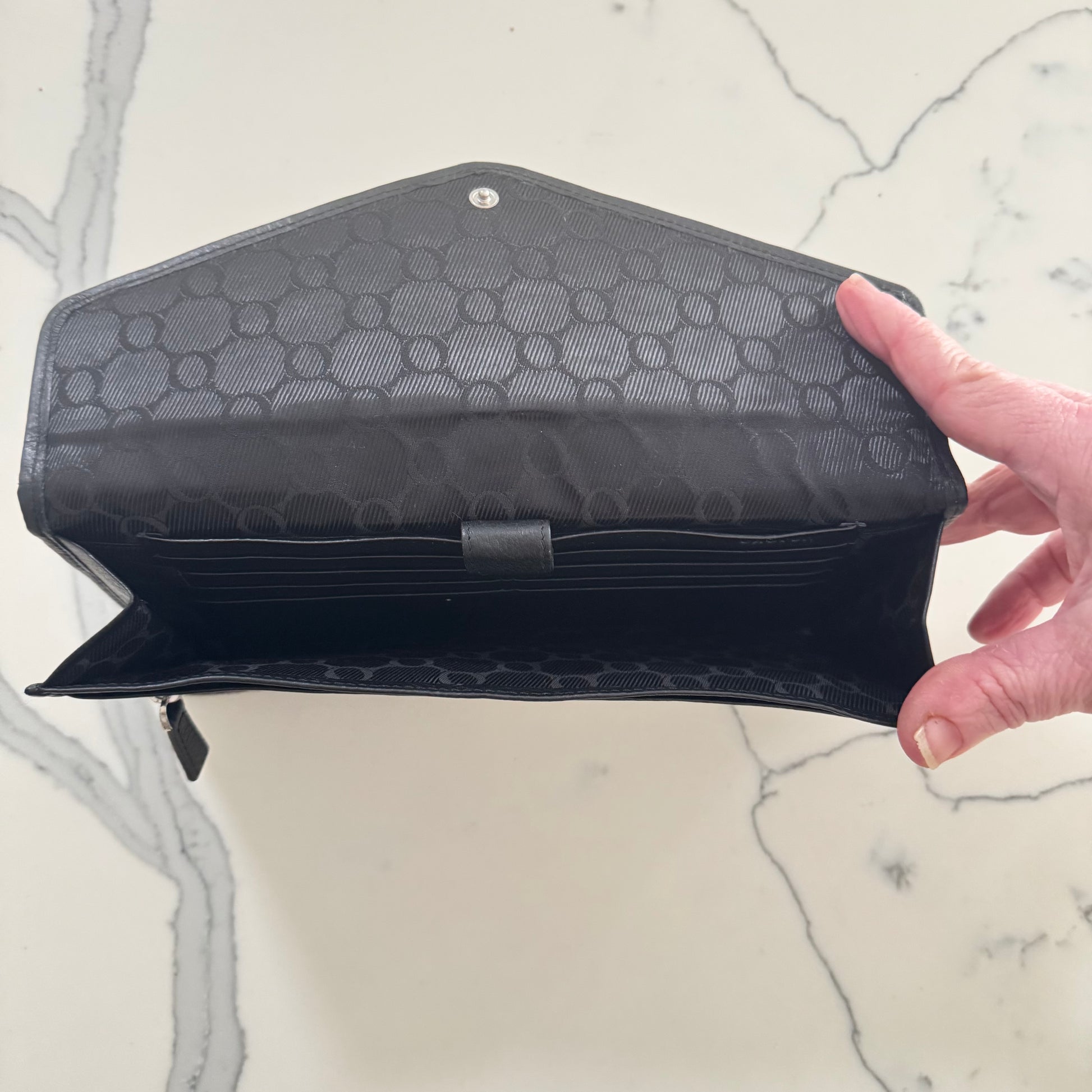Oroton Signature Monogram Clutch Wallet & Document Holder | Boxed Designer Oroton Wallet | Luxury Gift Idea
