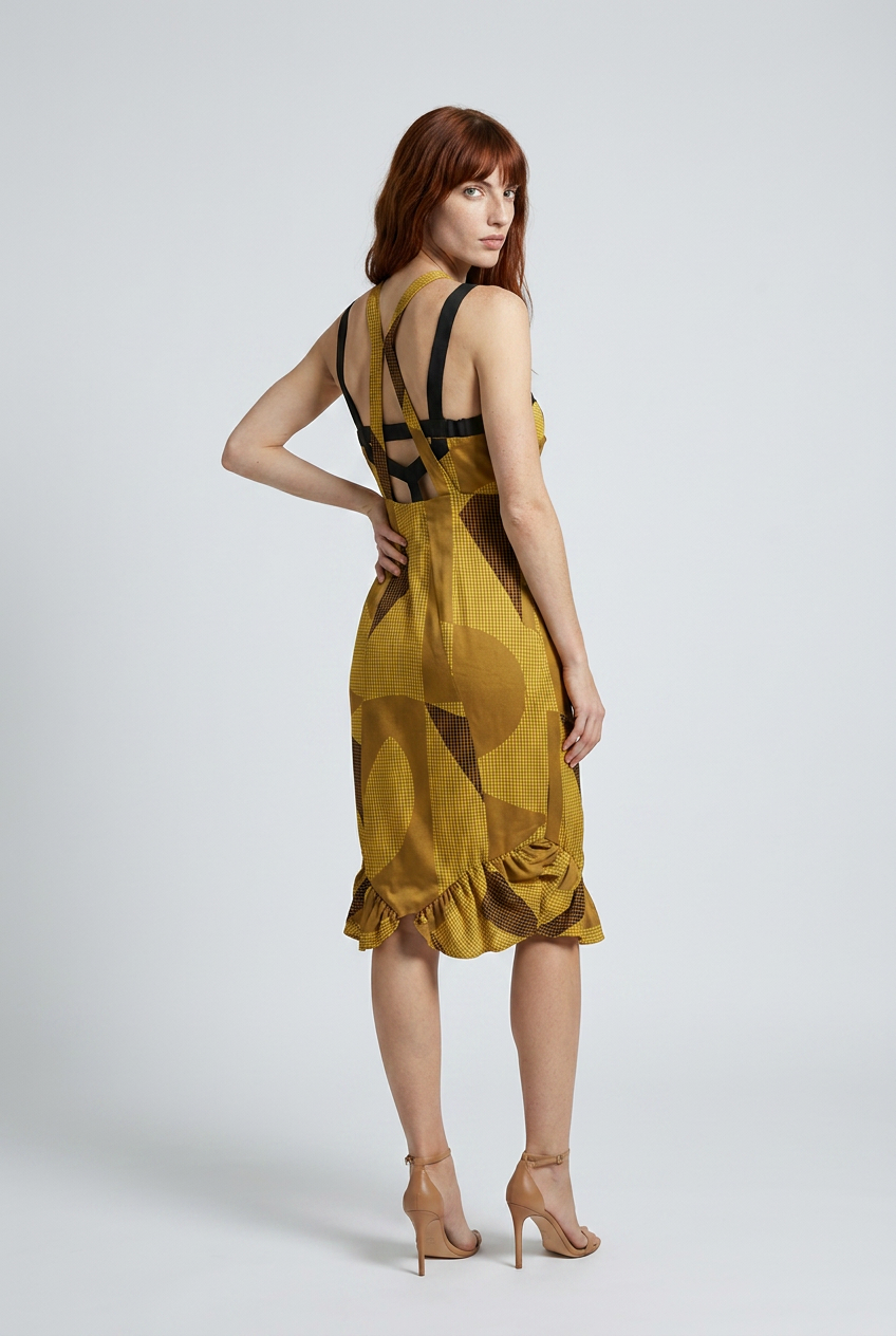 Sass & Bide Designer Dress – Size Small | Statement Print Midi Dress