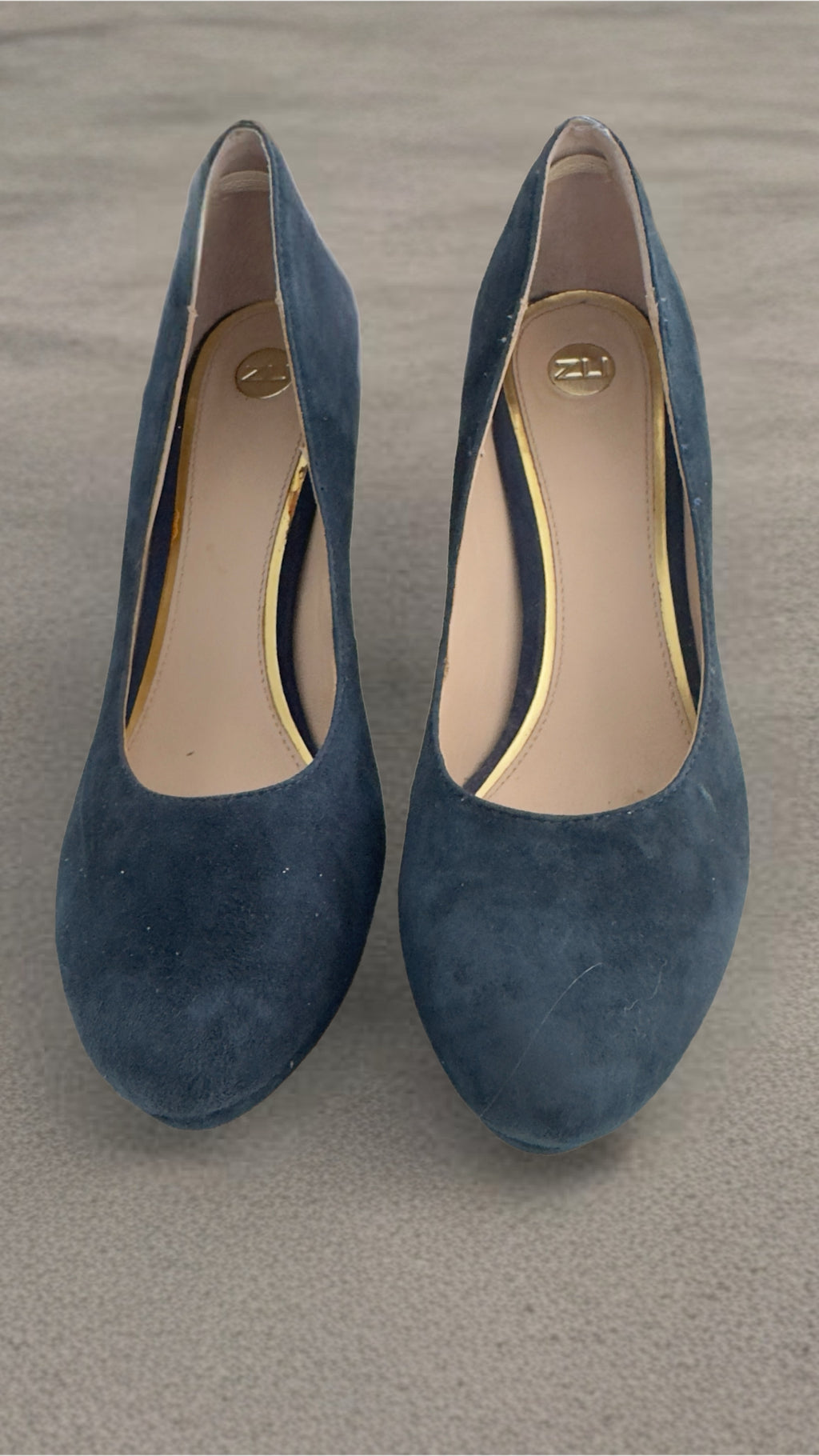 ZU Navy Suede Court Shoes – Classic Heels | Women’s Size 7.5 Shoes
