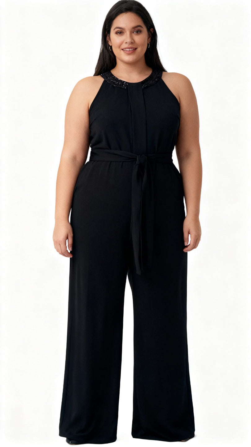 Elevate your evening style with this Calvin Klein Size 16 A5 Evening Jumpsuit. coco and louis hire or buy 