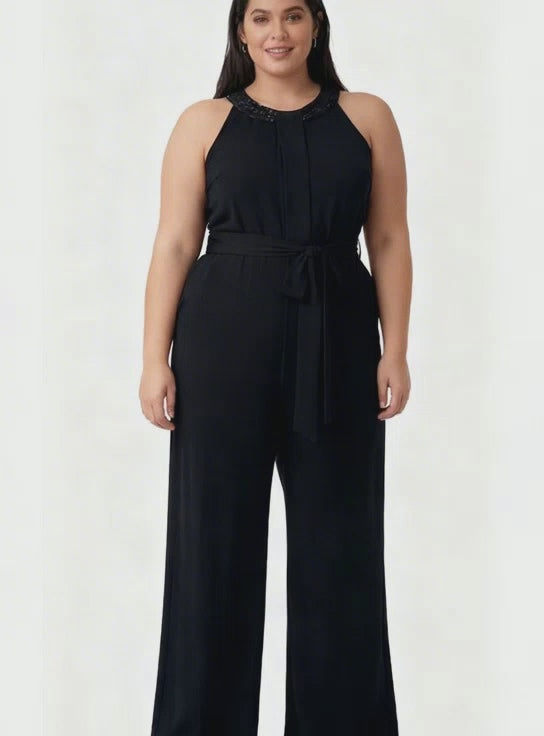 Elevate your evening style with this Calvin Klein Size 16 A5 Evening Jumpsuit. coc and louis hire or buy 